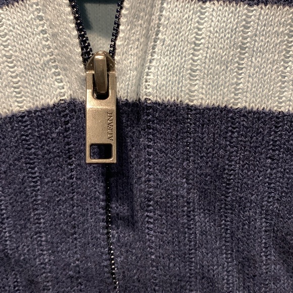 Alfani XXL Full Zip Knit Sweater in Blue - Picture 2 of 8